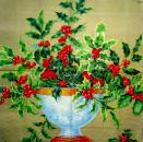 142 Weihnachten Blumen - 3-lagig (gold) - Ihr